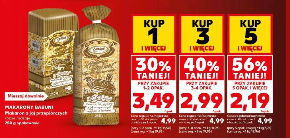 Makaron z jaj przepiórczych Makarony Babuni