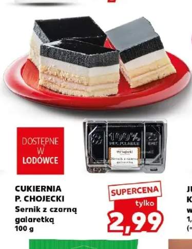 Sernik z czarną galaretką Cukiernia P. Chojecki
