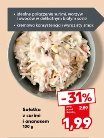 Sałatka z surimi i ananasem
