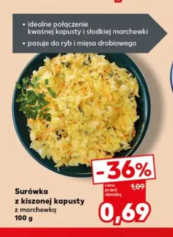 Surówka z kiszonej kapusty z marchewką