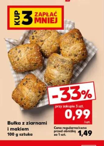 Bułka z ziarnami i makiem