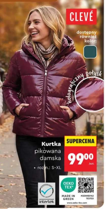 Kurtka pikowana damska Clevé