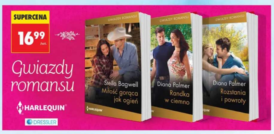 Książka Miłość gorąca jak ogień Stella Bagwell Harlequin +2 warianty