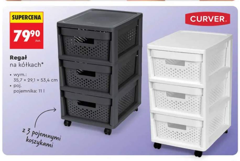 Regał na kółkach Curver