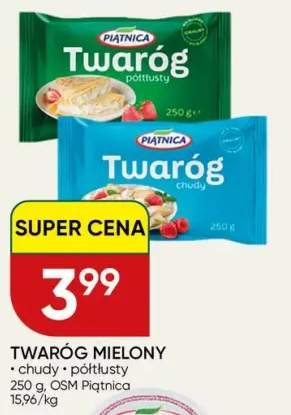 Twaróg mielony półtłusty Piątnica +1 wariant