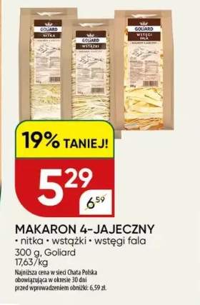 Makaron 4-jajeczny wstążki Goliard +2 warianty
