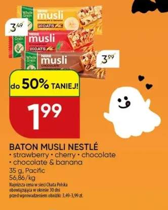Baton Musli strawberry Nestlé +3 warianty