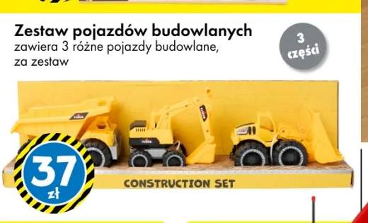Zestaw pojazdów budowlanych