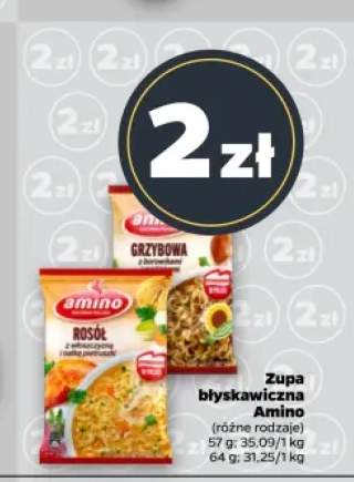 Zupa błyskawiczna grzybowa Amino +1 wariant