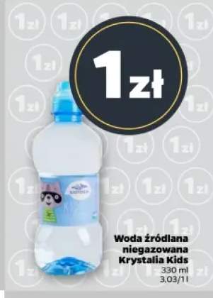 Woda źródlana niegazowana Krystalia Kids
