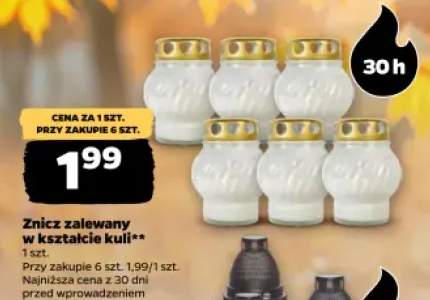 Znicz zalewany w kształcie kuli