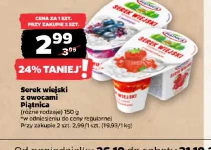 Serek wiejski z owocami Piątnica