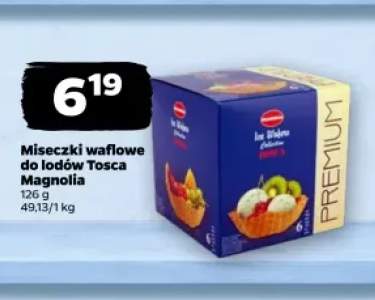 Miseczki waflowe do lodów Tosca Magnolia