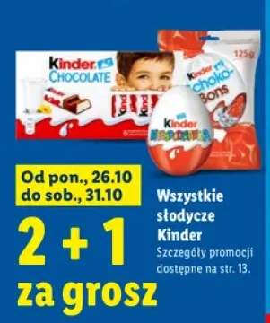 Słodycze Kinder +3 warianty
