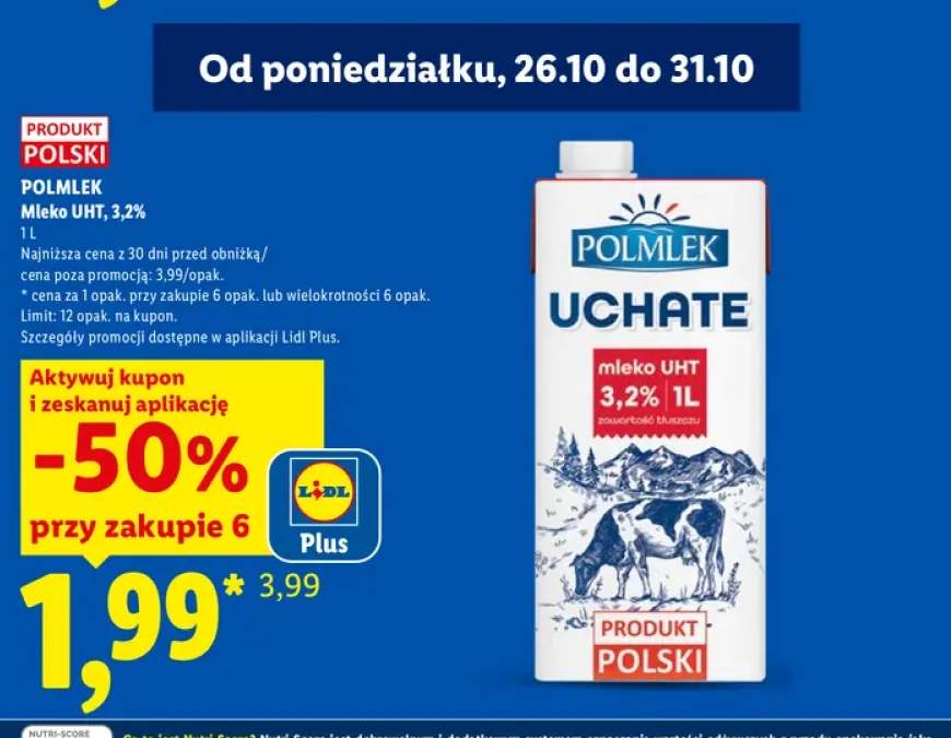 Mleko UHT Polmlek 3,2%