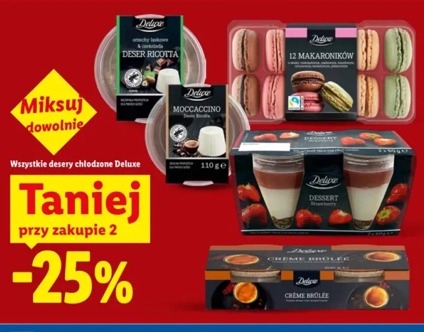 Desery chłodzone Deluxe +5 wariantów