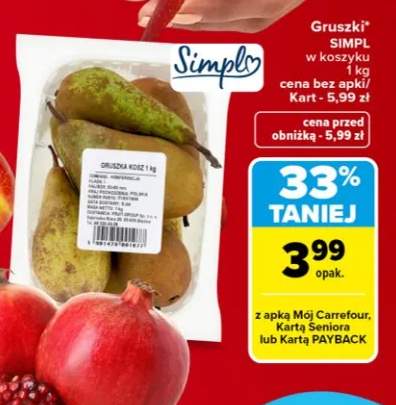 Gruszki Konferencja Simpl w koszyku