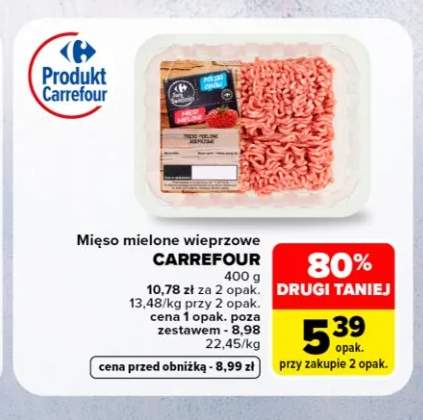 Mięso mielone wieprzowe Carrefour
