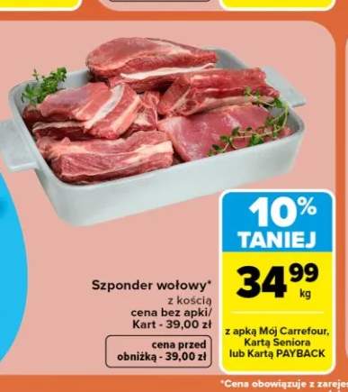 Szponder wołowy z kością