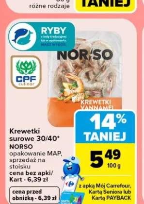 Krewetki surowe vannamei NORSO