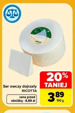 Ser owczy dojrzały Ricotta