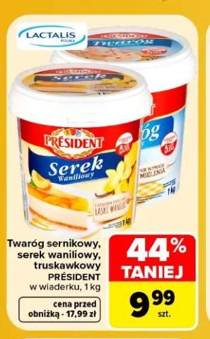 Twaróg sernikowy Président w wiaderku +2 warianty