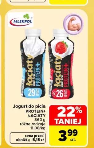 Jogurt do picia Protein+ naturalny Łaciaty +1 wariant