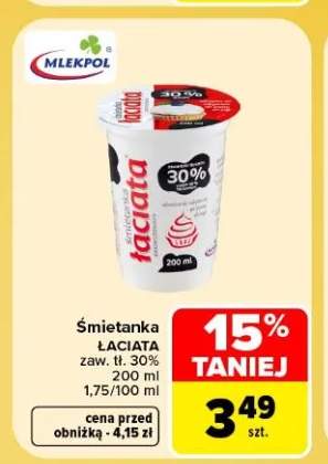 Śmietanka Łaciata 30%