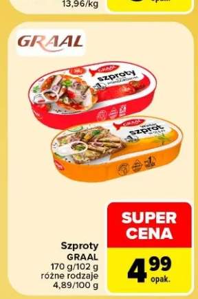 Szproty w sosie pomidorowym Graal +1 wariant
