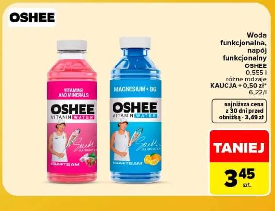 Napój funkcjonalny Oshee Magnesium + B6 +1 wariant