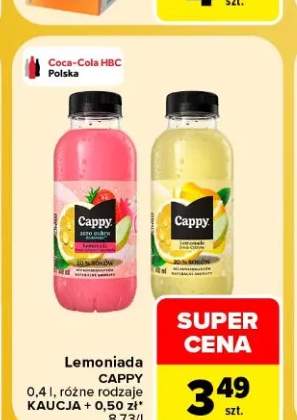 Lemoniada Cappy cytryna +1 wariant