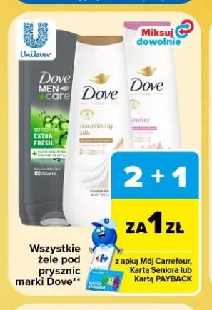 Żele pod prysznic marki Dove +3 warianty