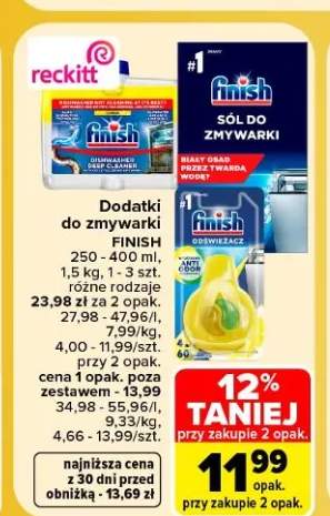 Dodatki do zmywarki Finish