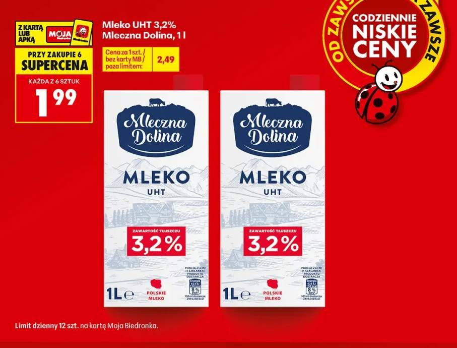 Mleko UHT Mleczna Dolina 3,2%