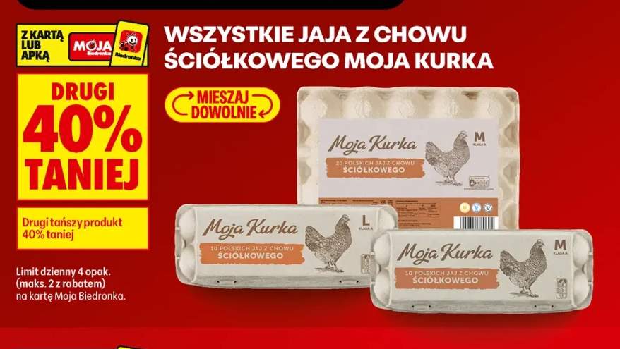 Jaja z chowu ściółkowego Moja Kurka +2 warianty