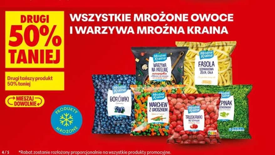 Mrożone owoce i warzywa Mroźna Kraina +6 wariantów