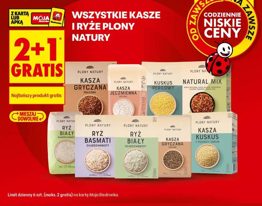 Kasze i ryże Plony Natury +9 wariantów