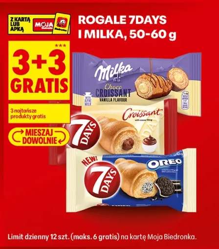 Rogal Croissant z nadzieniem kakaowym 7Days +2 warianty