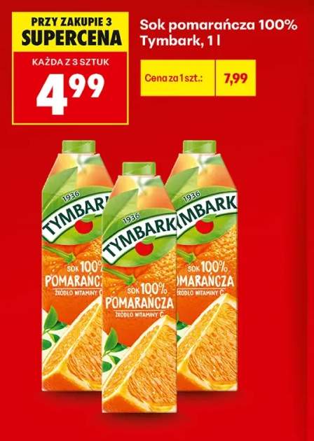 Sok pomarańcza Tymbark 100%