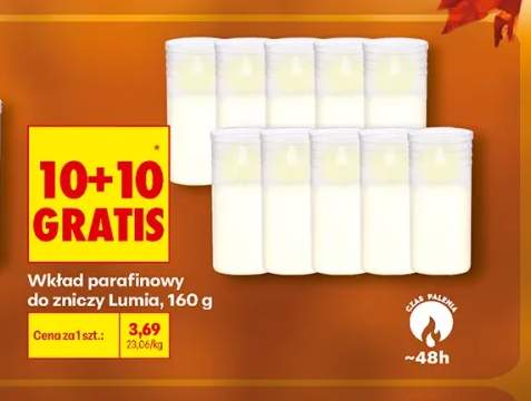 Wkład parafinowy do zniczy Lumia