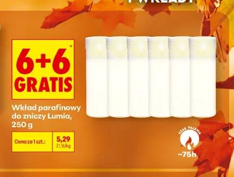 Wkład parafinowy do zniczy Lumia