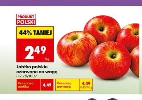 Jabłka polskie czerwone