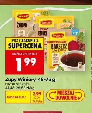 Zupy Winiary różne rodzaje