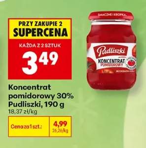 Koncentrat pomidorowy 30% Pudliszki