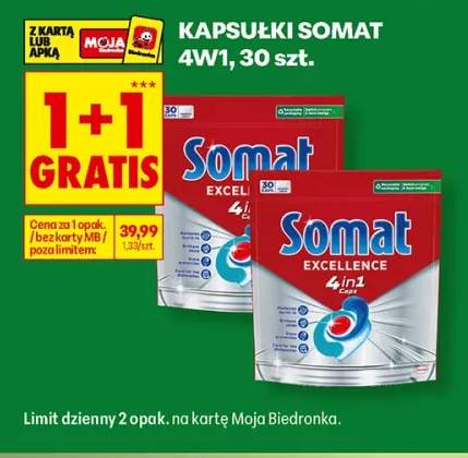 Kapsułki do zmywarki Somat Excellence 4w1