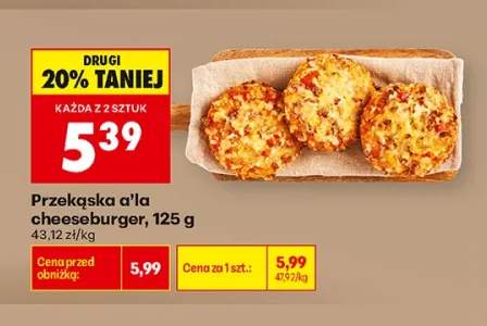 Przekąska a'la cheeseburger