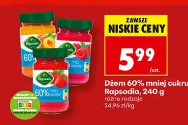 Dżem 60% mniej cukru Rapsodia