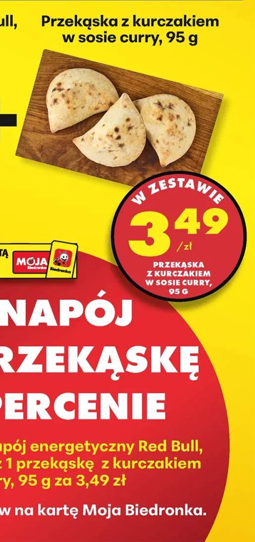 Przekąska z kurczakiem w sosie curry