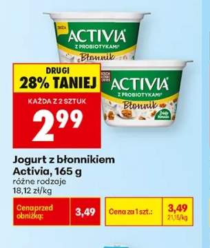 Jogurt z błonnikiem Activia