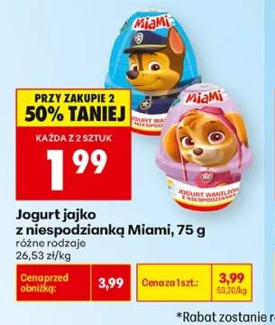 Jogurt jajko z niespodzianką Miami